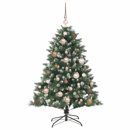 Konstgjord julgran Grön 120 cm PVC och Plast och Stål