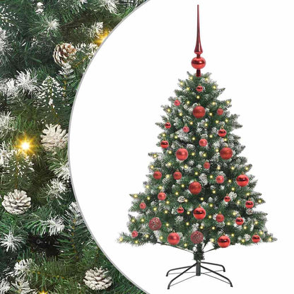 Konstgjord julgran Grön 120 cm PVC och Plast och Stål