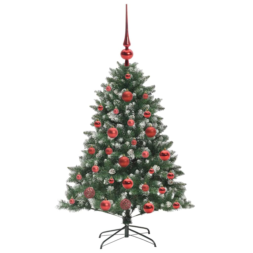 Konstgjord julgran Grön 120 cm PVC och Plast och Stål