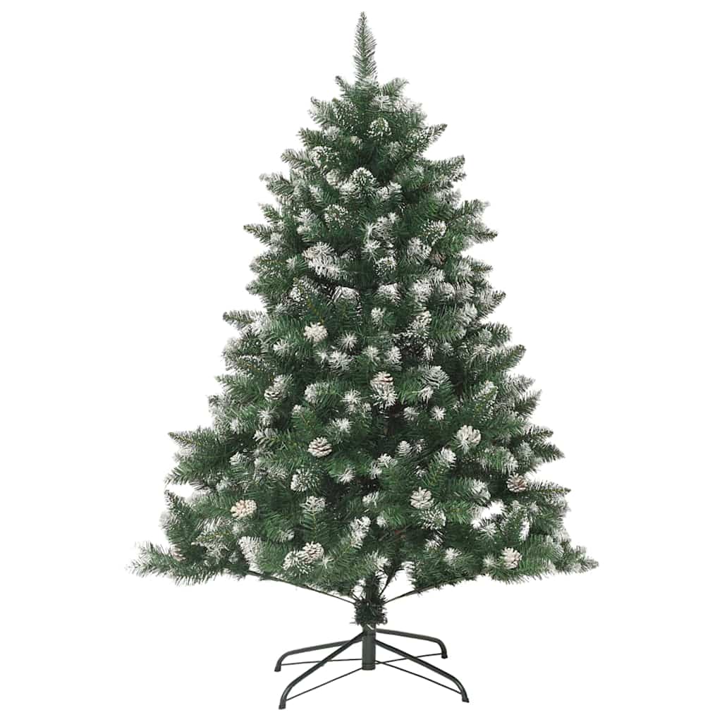 Konstgjord julgran Grön 120 cm PVC och Plast och Stål