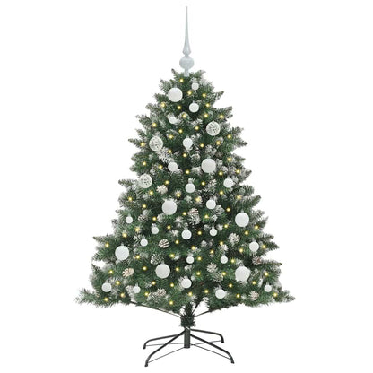Konstgjord julgran Grön 120 cm PVC och Plast och Stål
