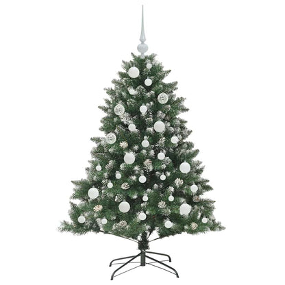 Konstgjord julgran Grön 120 cm PVC och Plast och Stål