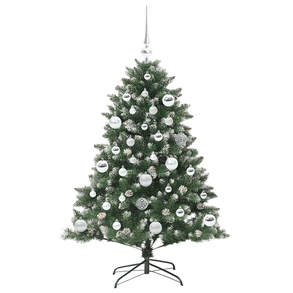 Konstgjord julgran Grön 120 cm PVC och Plast och Stål