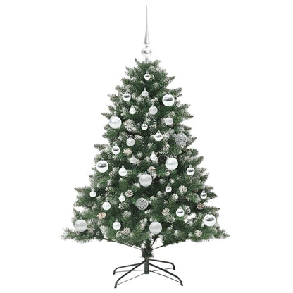 Konstgjord julgran Grön 120 cm PVC och Plast och Stål