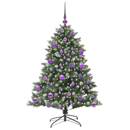 Konstgjord julgran Grön 120 cm PVC och Plast och Stål