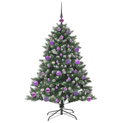 Konstgjord julgran Grön 120 cm PVC och Plast och Stål
