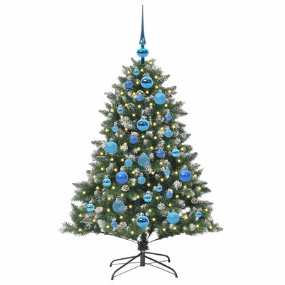 Konstgjord julgran Grön 120 cm PVC och Plast och Stål