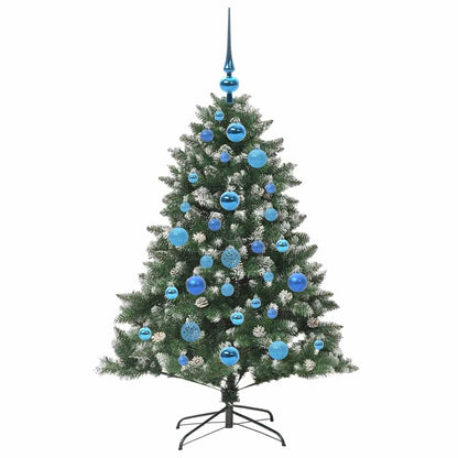 Konstgjord julgran Grön 120 cm PVC och Plast och Stål