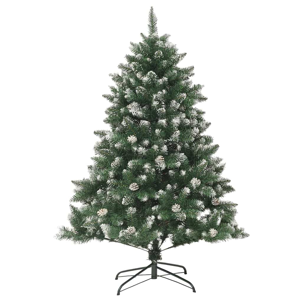 Konstgjord julgran Grön 150 cm PVC och Plast och Stål