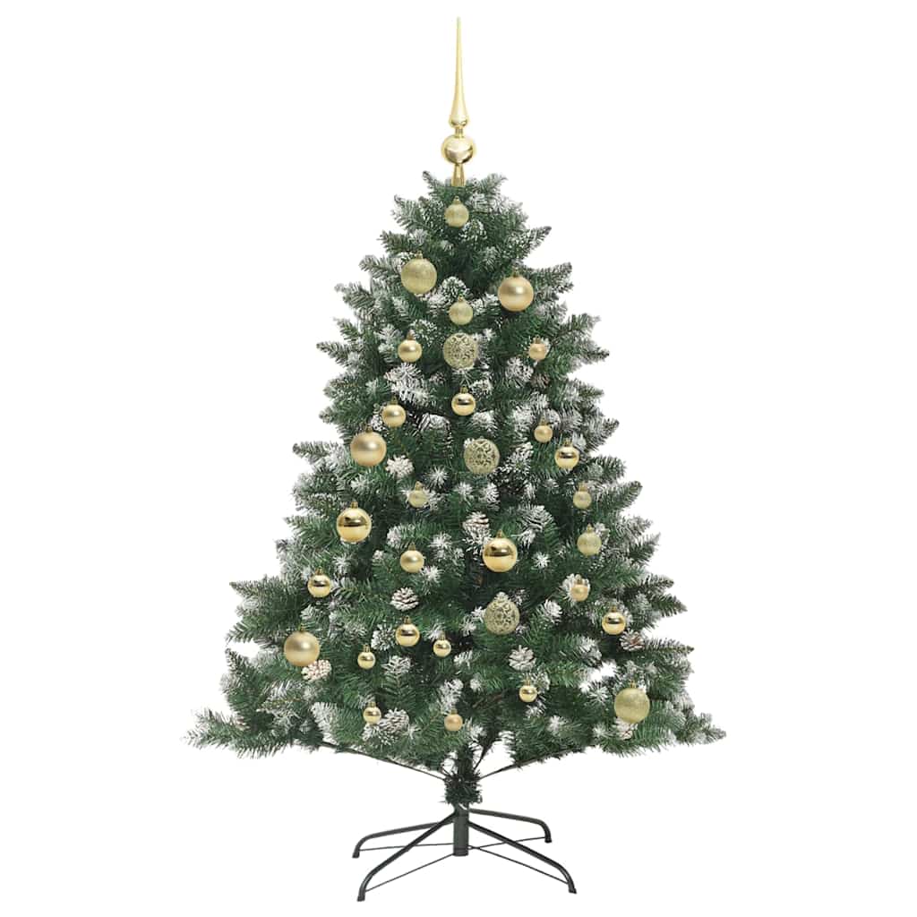 Konstgjord julgran Grön 150 cm PVC och Plast och Stål