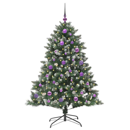 Konstgjord julgran Grön 150 cm PVC och Plast och Stål
