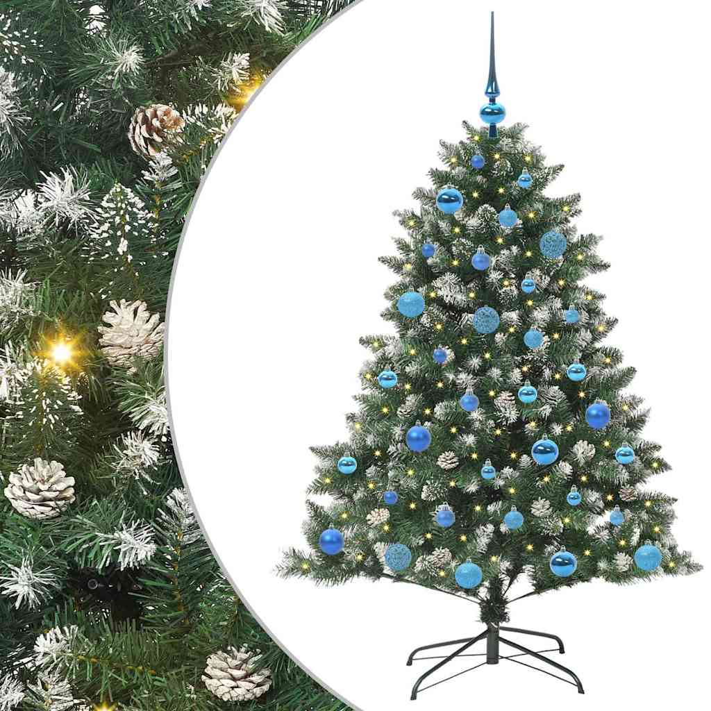 Konstgjord julgran Grön 150 cm PVC och Plast och Stål