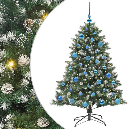 Konstgjord julgran Grön 150 cm PVC och Plast och Stål