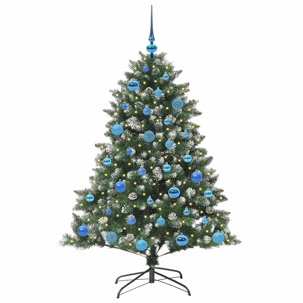 Konstgjord julgran Grön 150 cm PVC och Plast och Stål