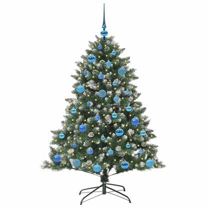 Konstgjord julgran Grön 150 cm PVC och Plast och Stål