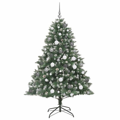Konstgjord julgran Grön 180 cm PVC och Plast och Stål