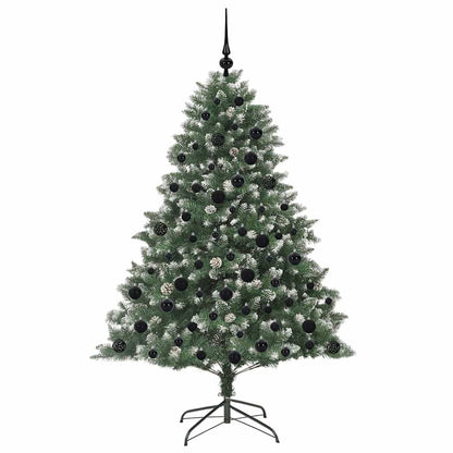 Konstgjord julgran Grön 180 cm PVC och Plast och Stål