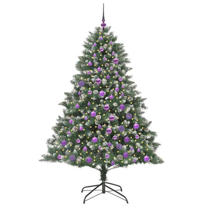 Konstgjord julgran Grön 180 cm PVC och Plast och Stål