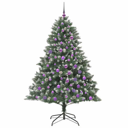 Konstgjord julgran Grön 180 cm PVC och Plast och Stål