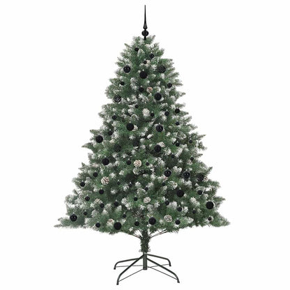 Konstgjord julgran Grön 210 cm PVC och Plast och Stål