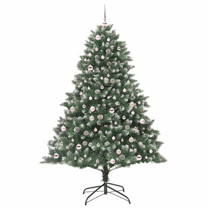 Konstgjord julgran Grön 210 cm PVC och Plast och Stål