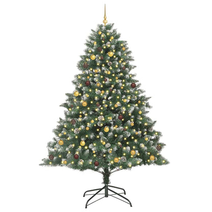 Konstgjord julgran Grön 240 cm PVC och Plast och Stål