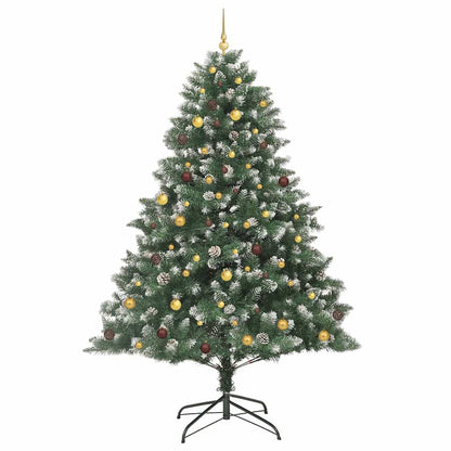 Konstgjord julgran Grön 240 cm PVC och Plast och Stål