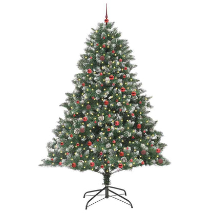 Konstgjord julgran Grön 240 cm PVC och Plast och Stål