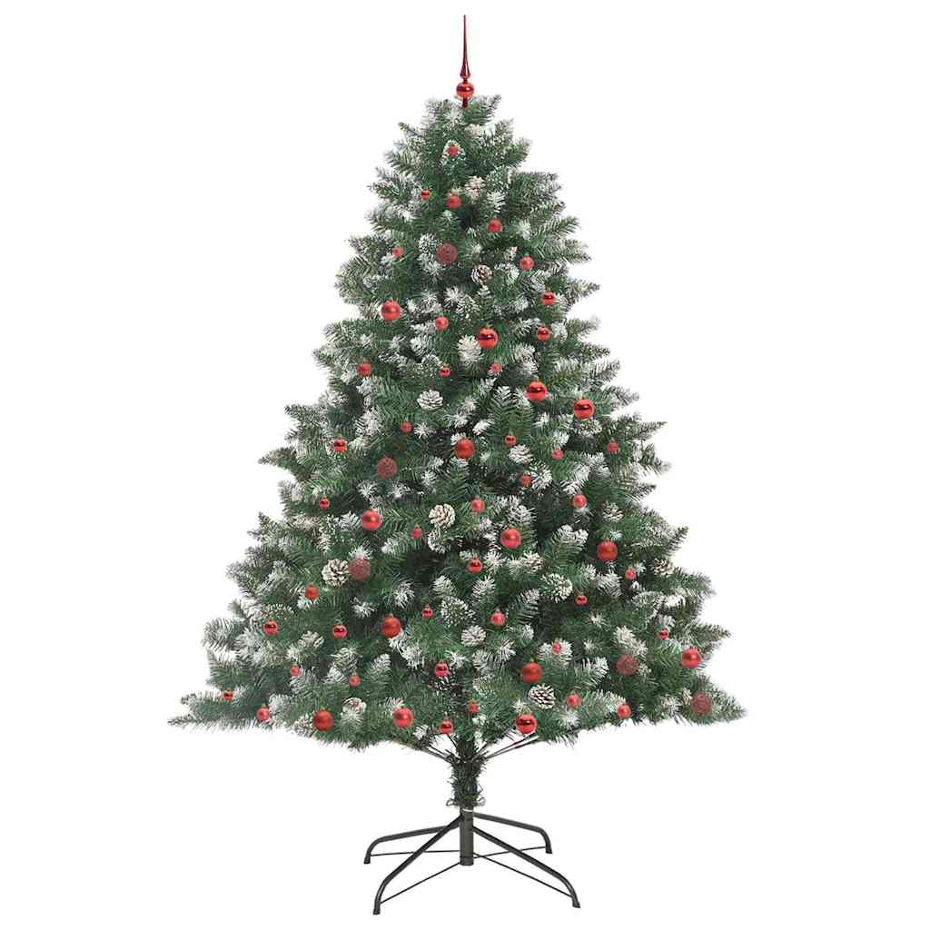 Konstgjord julgran Grön 240 cm PVC och Plast och Stål