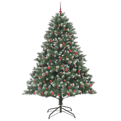 Konstgjord julgran Grön 240 cm PVC och Plast och Stål