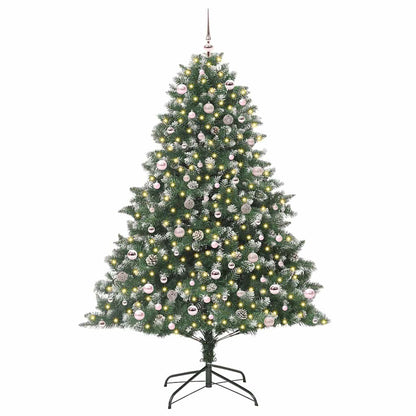 Konstgjord julgran Grön 240 cm PVC och Plast och Stål