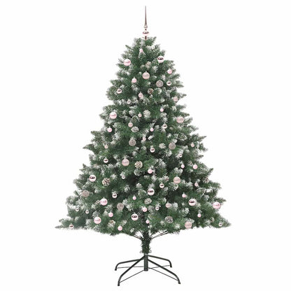 Konstgjord julgran Grön 240 cm PVC och Plast och Stål