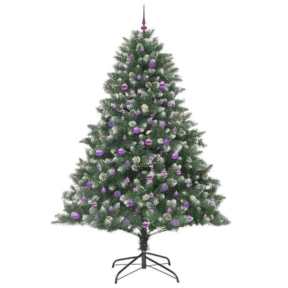 Konstgjord julgran Grön 240 cm PVC och Plast och Stål