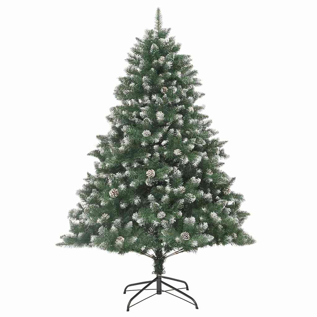 Konstgjord julgran Grön 240 cm PVC och Plast och Stål