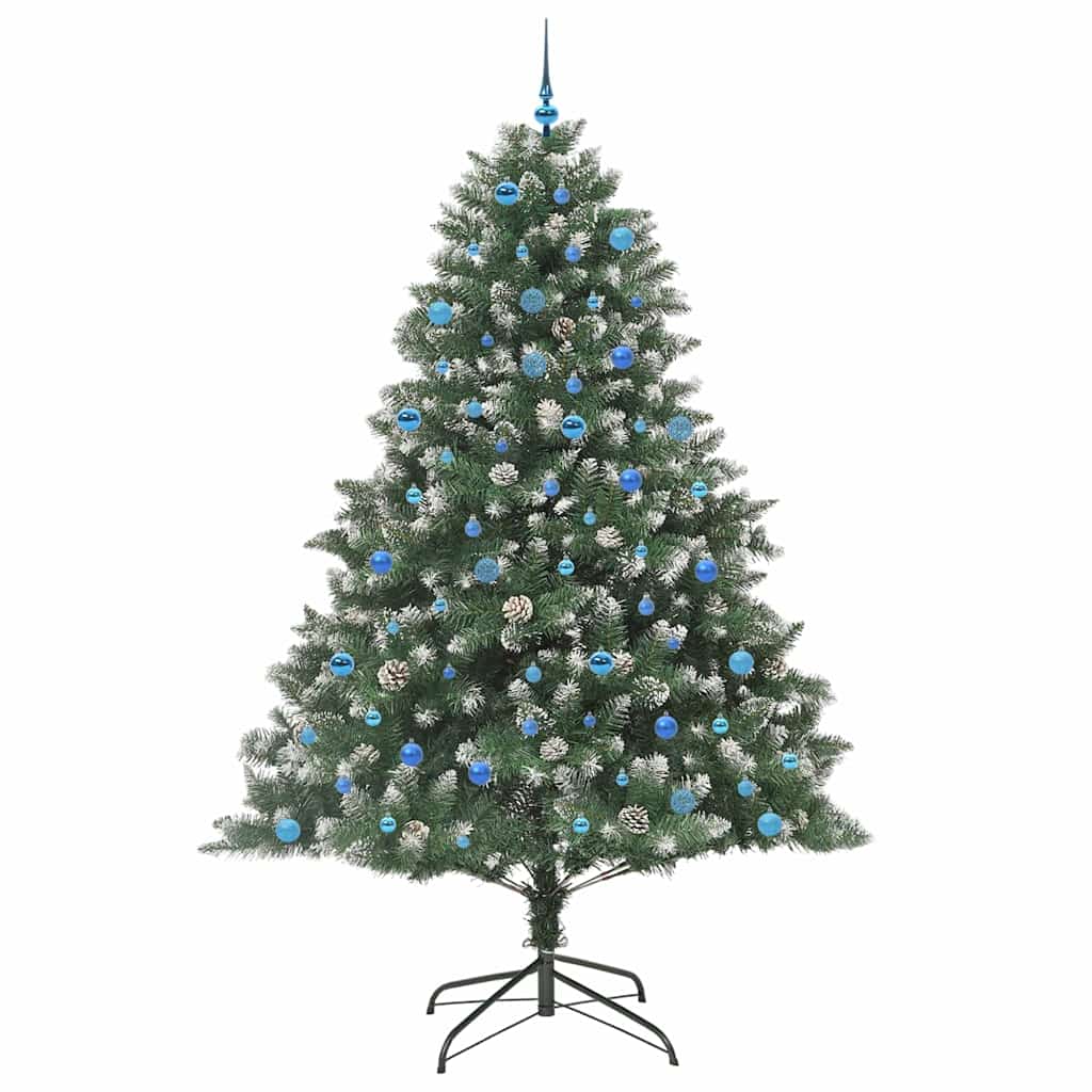 Konstgjord julgran Grön 240 cm PVC och Plast och Stål