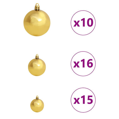 Konstgjort smalt julträd Grön och Vit 240 cm