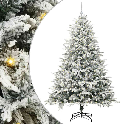 Konstgjord Förbelyst Julgran med Bollsats Grön 240 cm