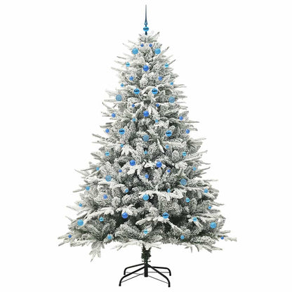 Konstgjord Förbelyst Julgran med Bollsats Grön 240 cm