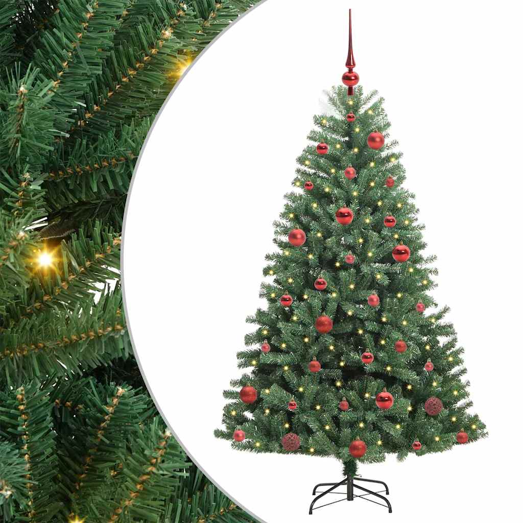 Plast Hingad Julgran Grön 150 cm PVC och metall