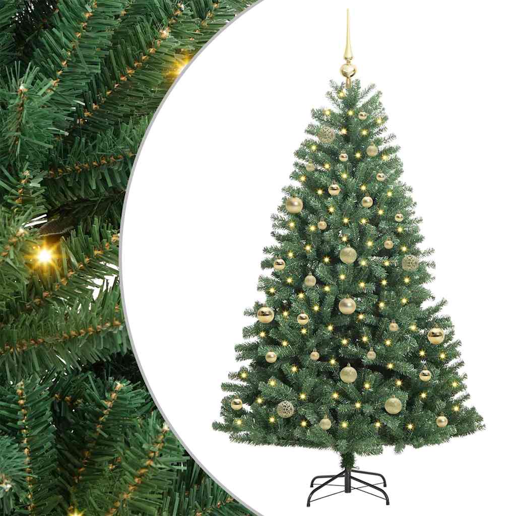 Plast Hingad Julgran Grön 150 cm PVC och metall