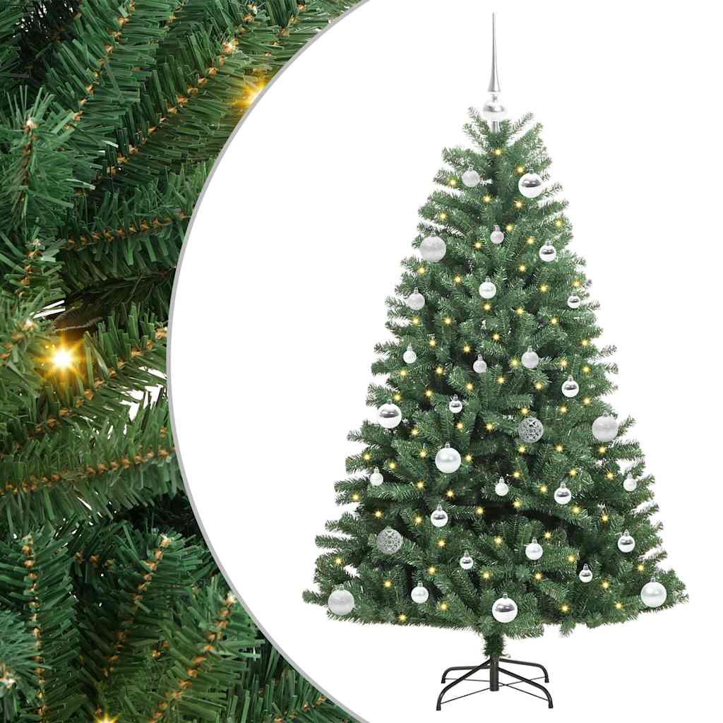 Plast Hingad Julgran Grön 150 cm PVC och metall