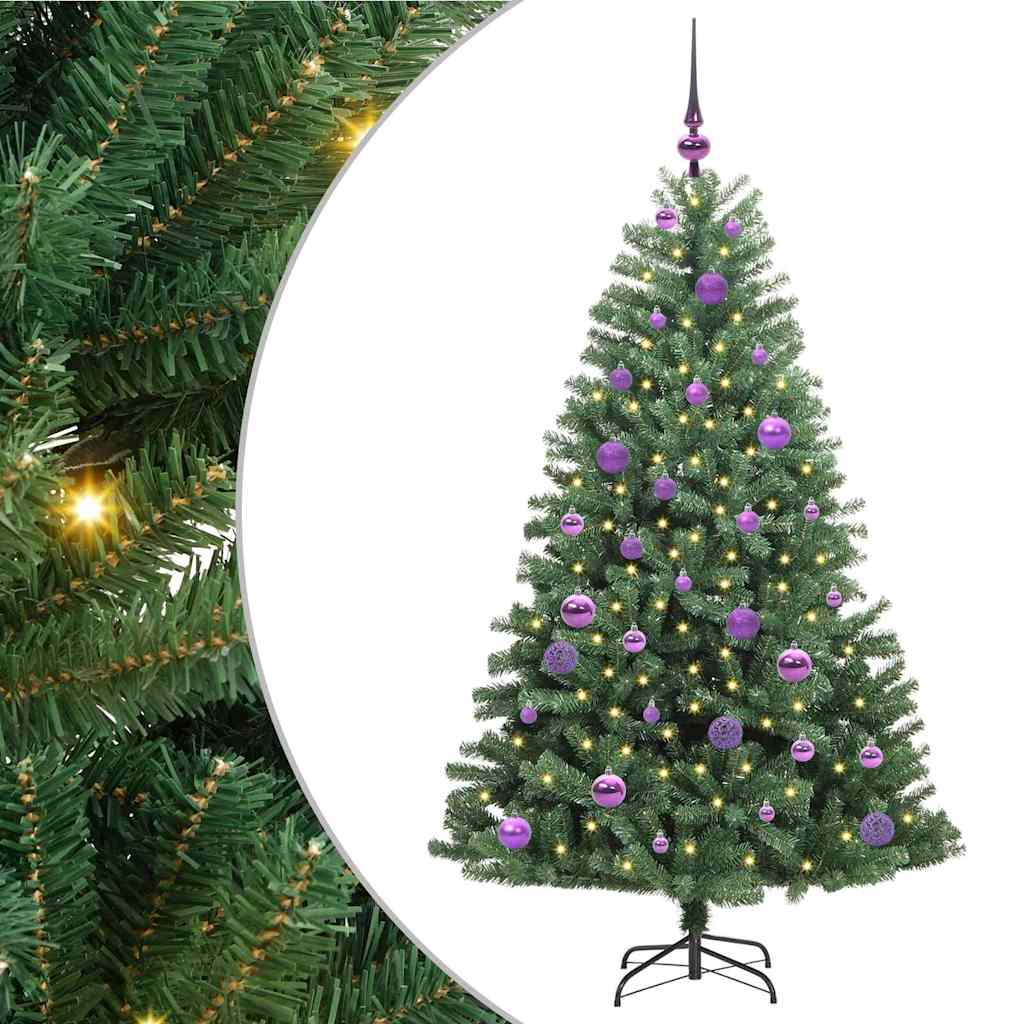 Plast Hingad Julgran Grön 150 cm PVC och metall