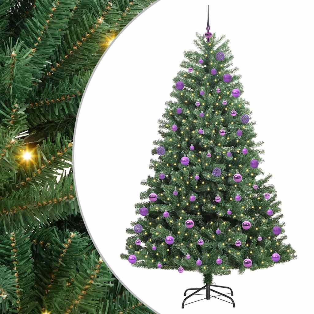 Plast Hingad Julgran Grön 180 cm PVC och metall