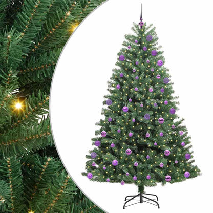Plast Hingad Julgran Grön 180 cm PVC och metall