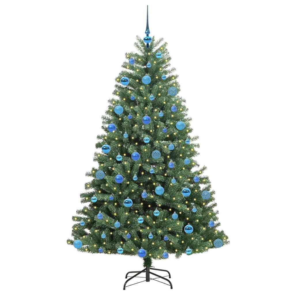 Plast Hingad Julgran Grön 180 cm PVC och metall