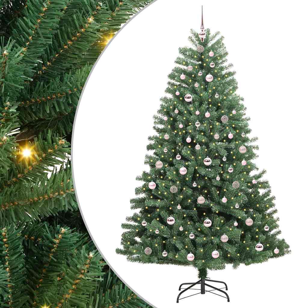 Plast Hingad Julgran Grön 210 cm PVC och metall