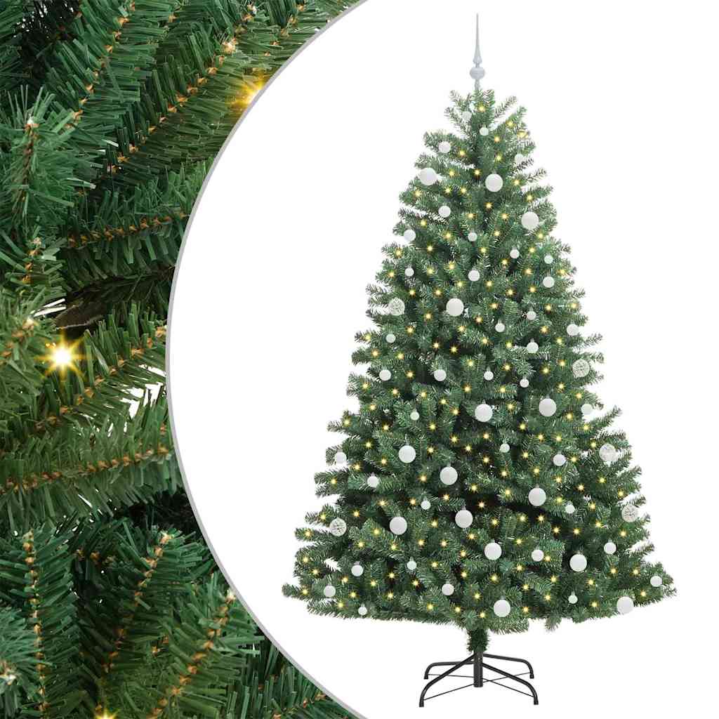 Plast Hingad Julgran Grön 210 cm PVC och metall