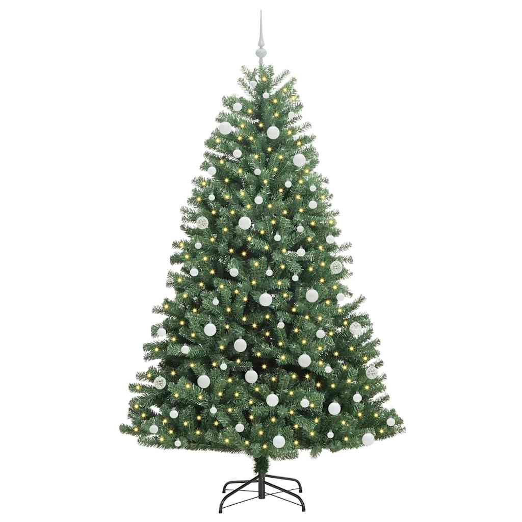 Plast Hingad Julgran Grön 210 cm PVC och metall