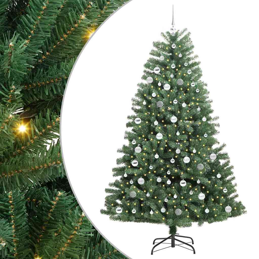 Plast Hingad Julgran Grön 210 cm PVC och metall