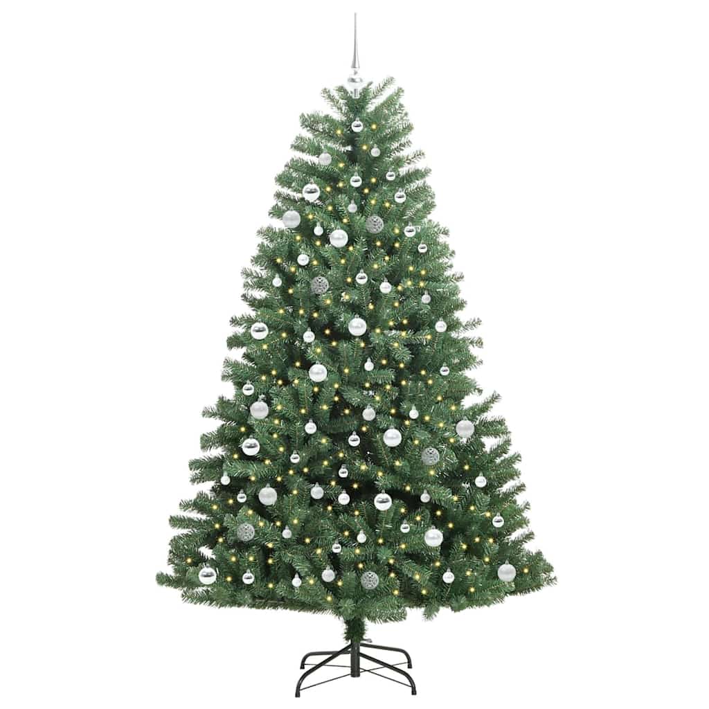 Plast Hingad Julgran Grön 210 cm PVC och metall
